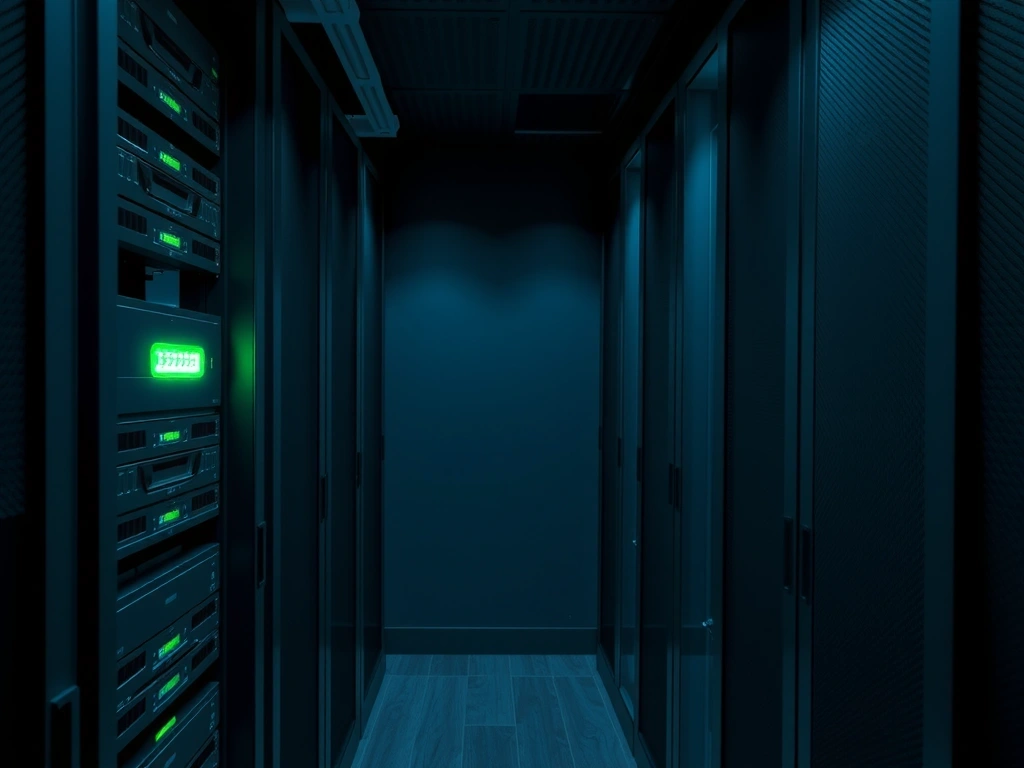 Conceptual image of server infrastructure.